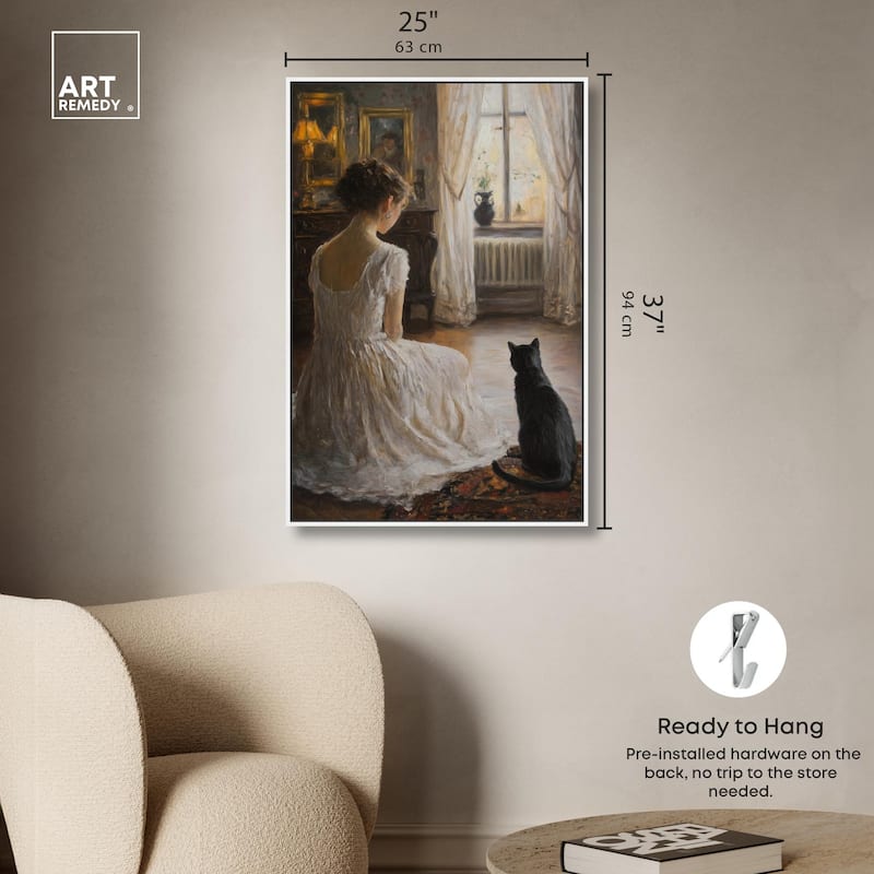 Her Faithful Companion Canvas by Art Remedy