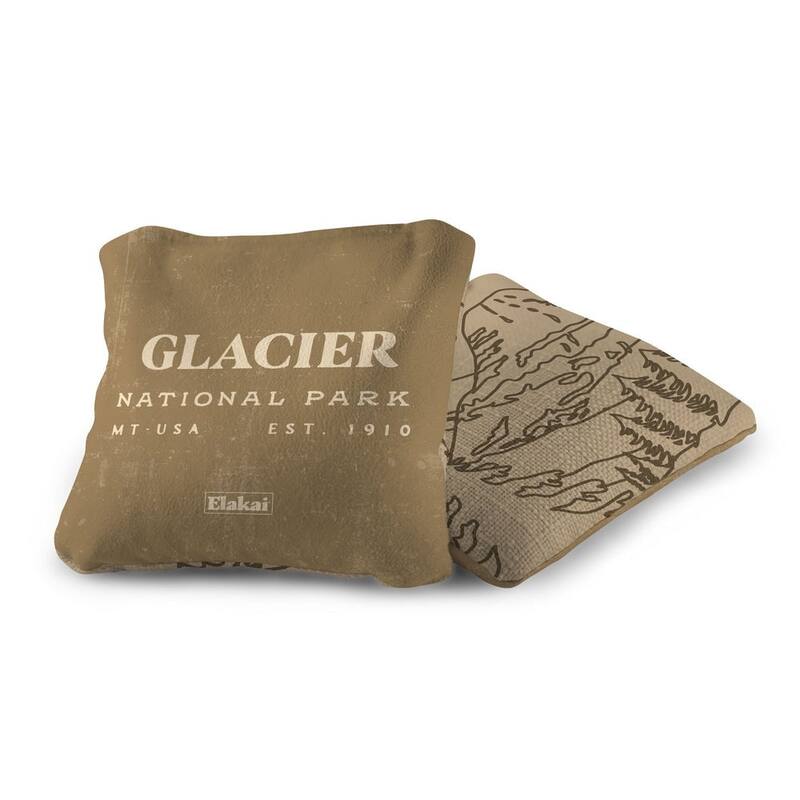 Glacier National Park Dual Sided Pro Cornhole Bags (Set of 4)