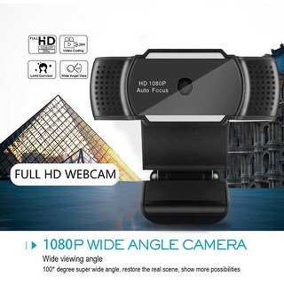 5 Megapixel Autofocus 1080P Webcam with Microphone Computer Camera Web ...