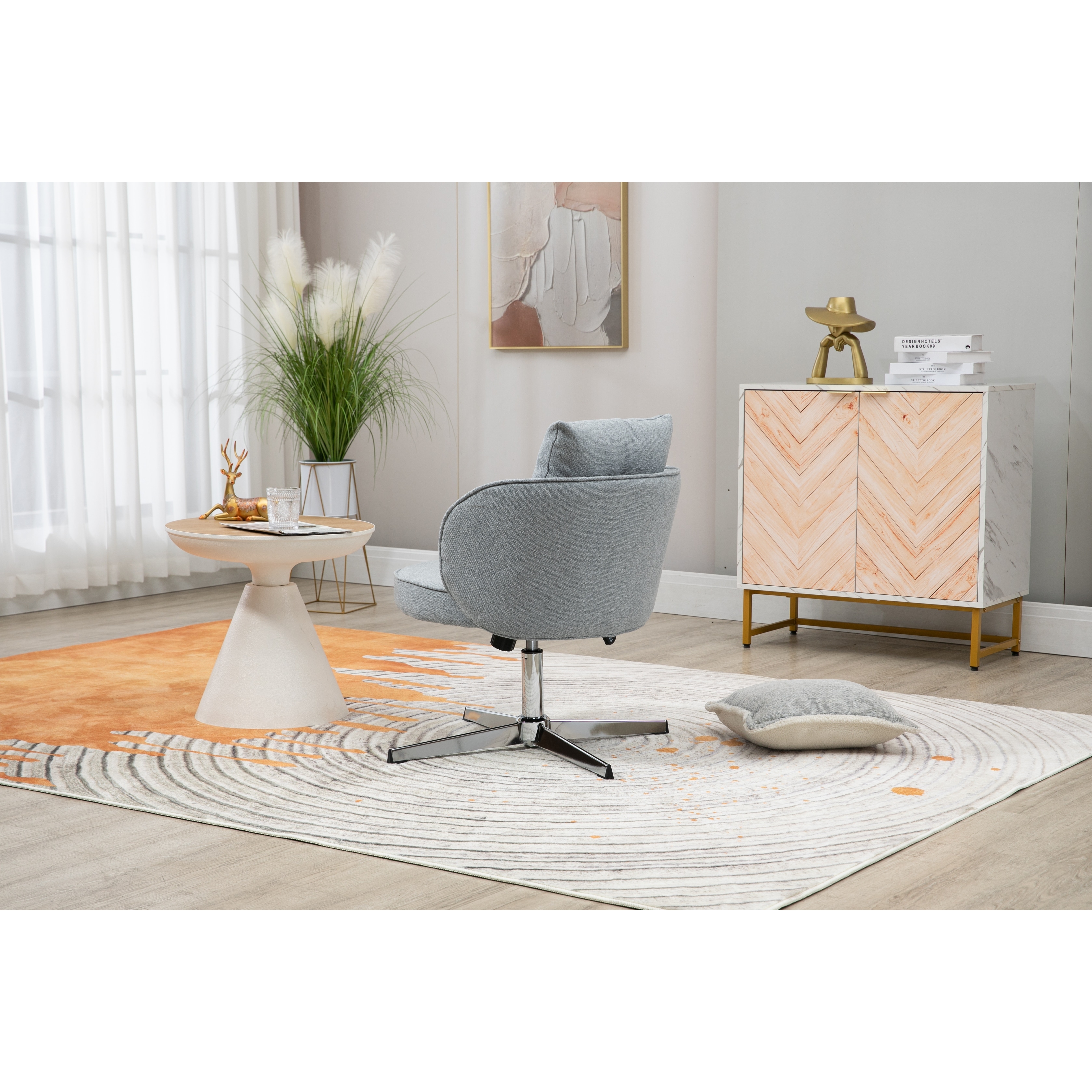 Swivel on sale accent cabinet