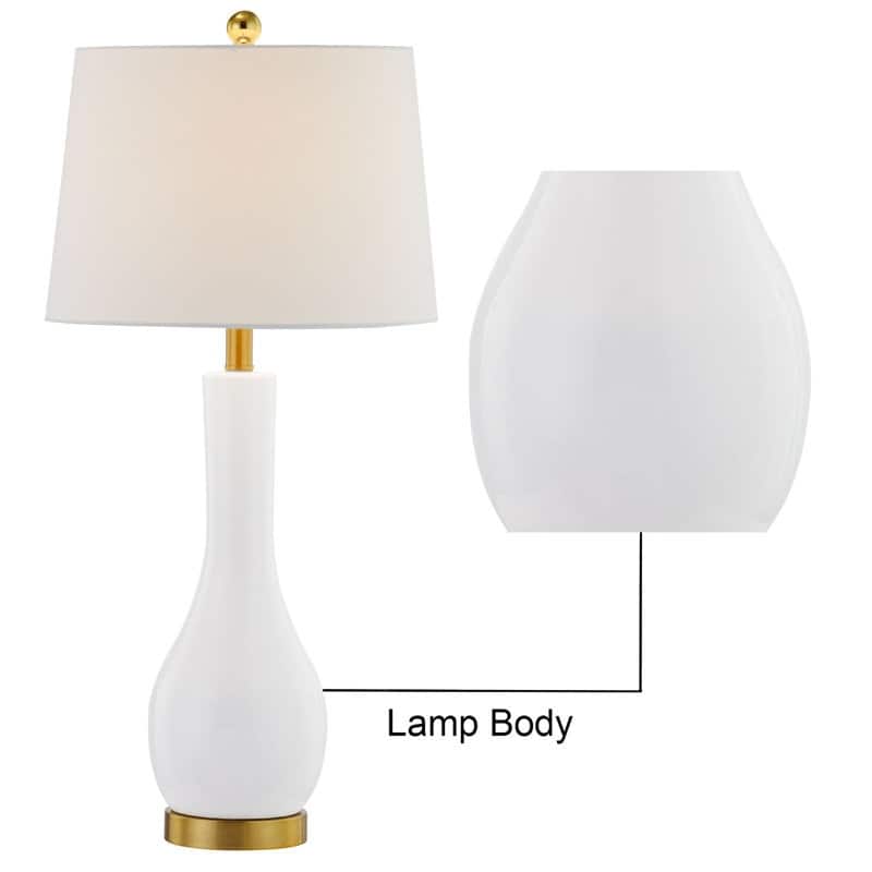Maxax 28.5" Ceramic Table Lamp Set with USB (Set of 2)