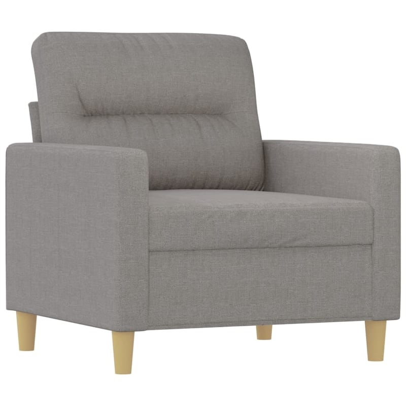 vidaXL Sofa Chair Light Gray 23.6" Fabric - 30.7" x 30.3" x 31.5"