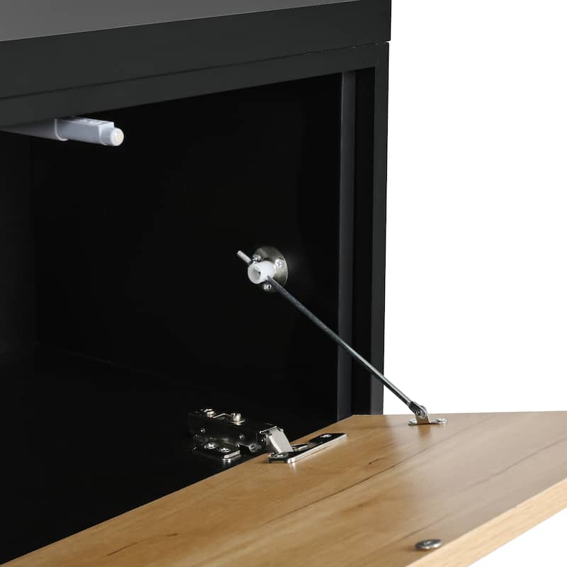 Extendable TV Stand (74"-126") with Shelves & Storage for TVs Up to 110"
