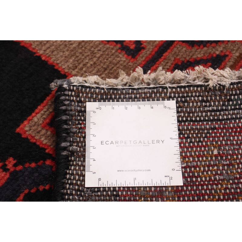 ECARPETGALLERY Hand-knotted Konya Anatolian Black Wool Rug - 3'11 x 11'1