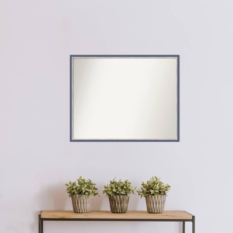 Theo Narrow Non-Beveled Wood Framed Wall Mirror