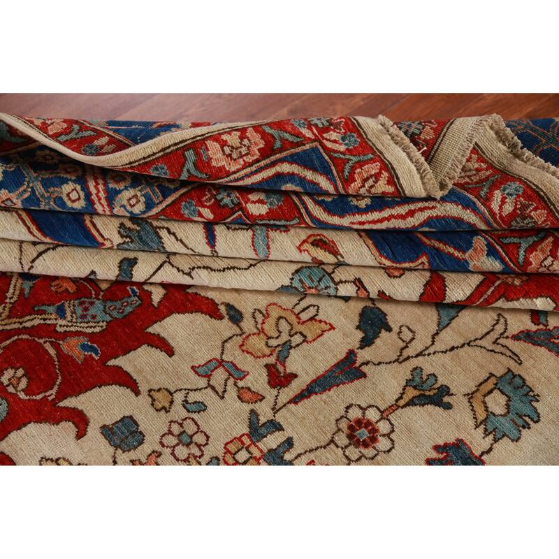 Vegetable Dye Ziegler Oriental Rug Hand-Knotted Wool Carpet - 8'11"x 11'9"