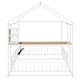 preview thumbnail 21 of 32, Metal Full Size Bed House Bed with Desk,Smart Storage and USB Ports,Kids Bed Design