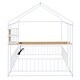 preview thumbnail 21 of 32, Metal Full Size Bed House Bed with Desk,Smart Storage and USB Ports