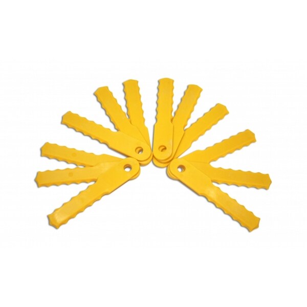 One Size Yellow Weed Warrior 70289A Replacement Push-N-Load 3 Blade Head-70289A Pack of 2