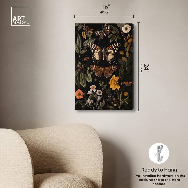 Winged Visitors I Canvas by Art Remedy, Gallery Wrapped