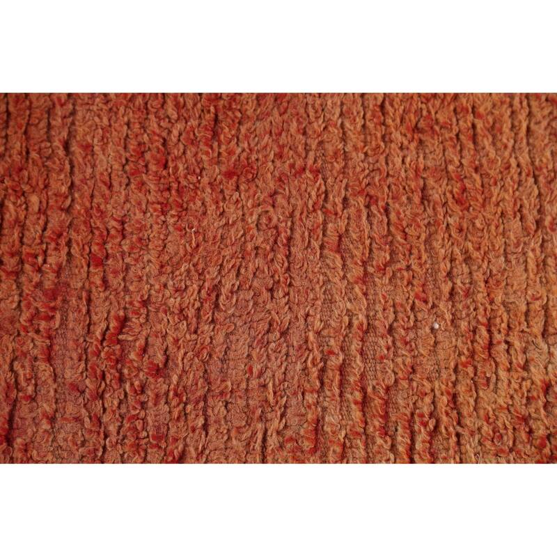Antique Tribal Moroccan Oriental Area Rug Wool Handmade Carpet - 6'4" x 13'6"