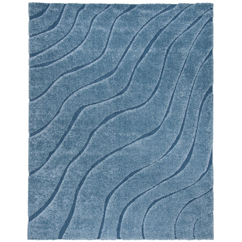 SAFAVIEH Florida Shag Borbala Soft Serene Waves 1.2-inch Thick