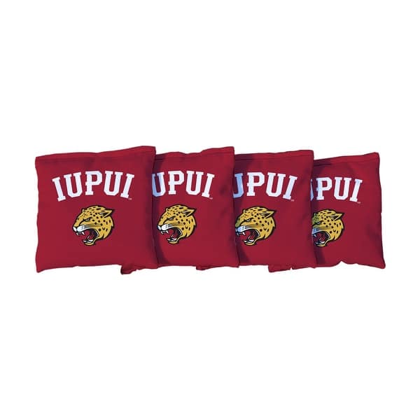 slide 2 of 3, Indiana Purdue Jaguars Red Cornhole Bags All-Weather Resin Filled