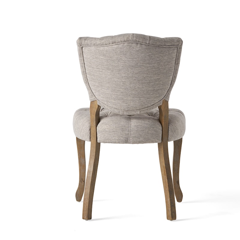Crosswind Diamond Stitch Fabric Dining Chair by Christopher Knight Home