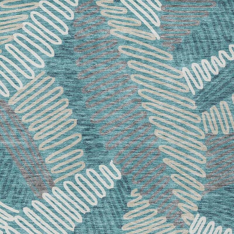 HomeRoots Floral Transitional Rectangle Outdoor Rug