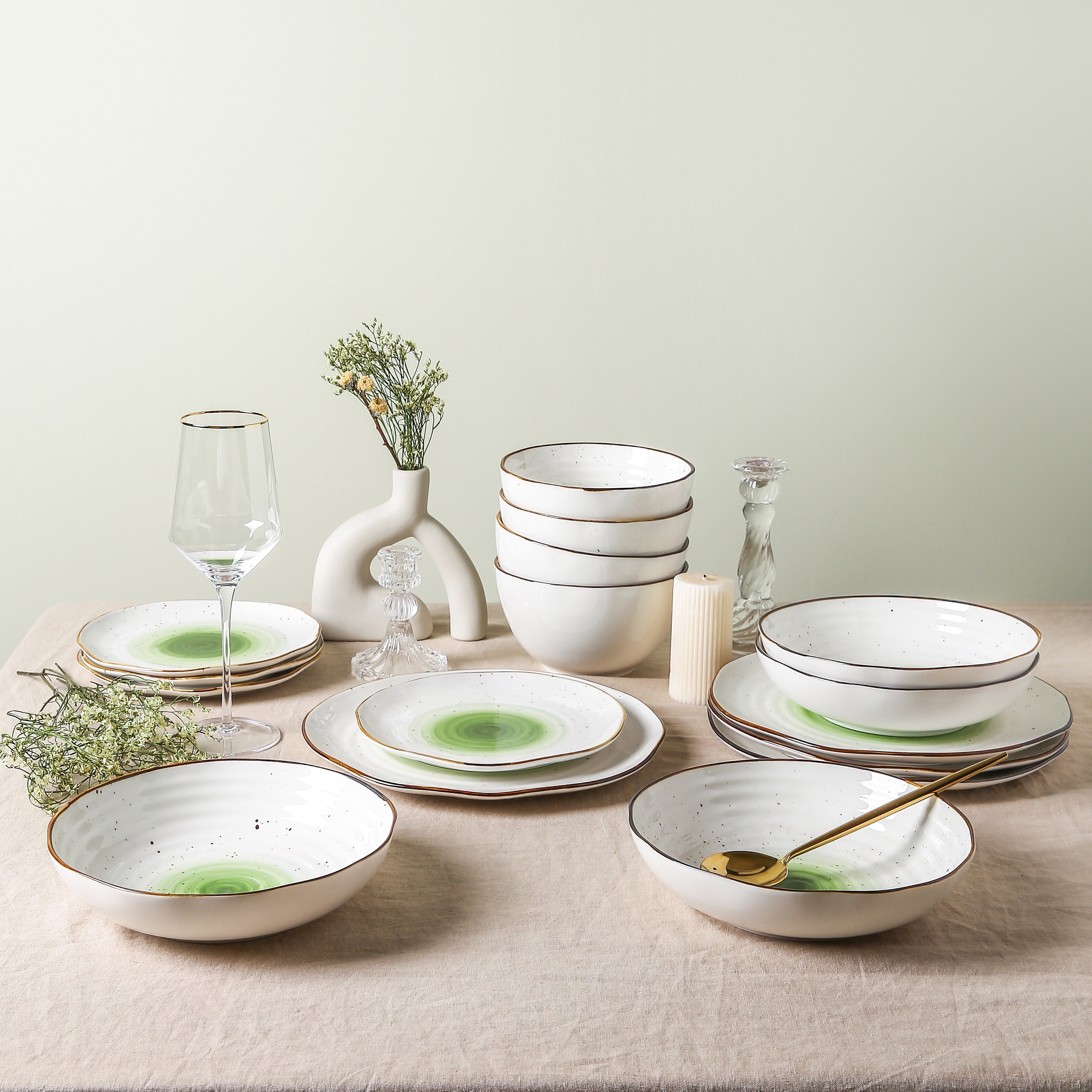 Christian Siriano Luma Porcelain Dinnerware Set - Overstock - 40026002
