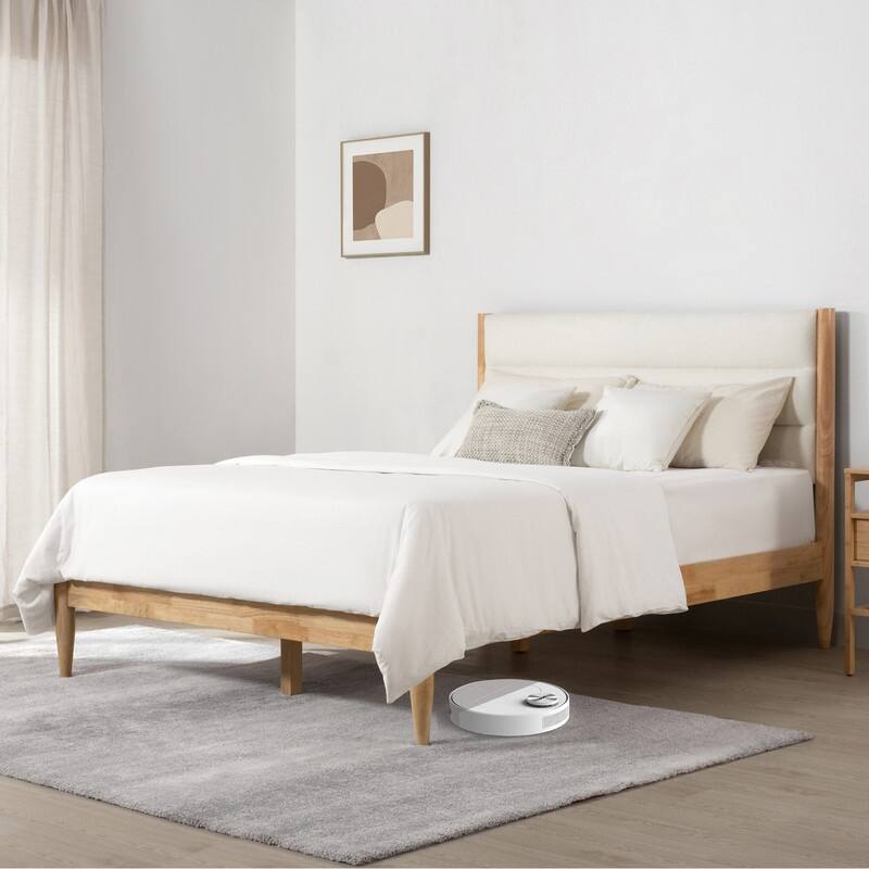 Mason Upholstered Platform Bed Frame with Headboard