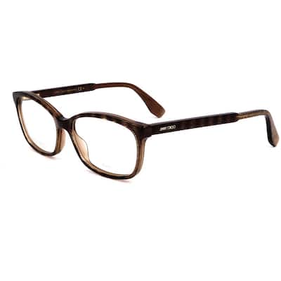 Jimmy Choo Women's 53mm Stripped Dark Brown Opticals JC140-LY6-53