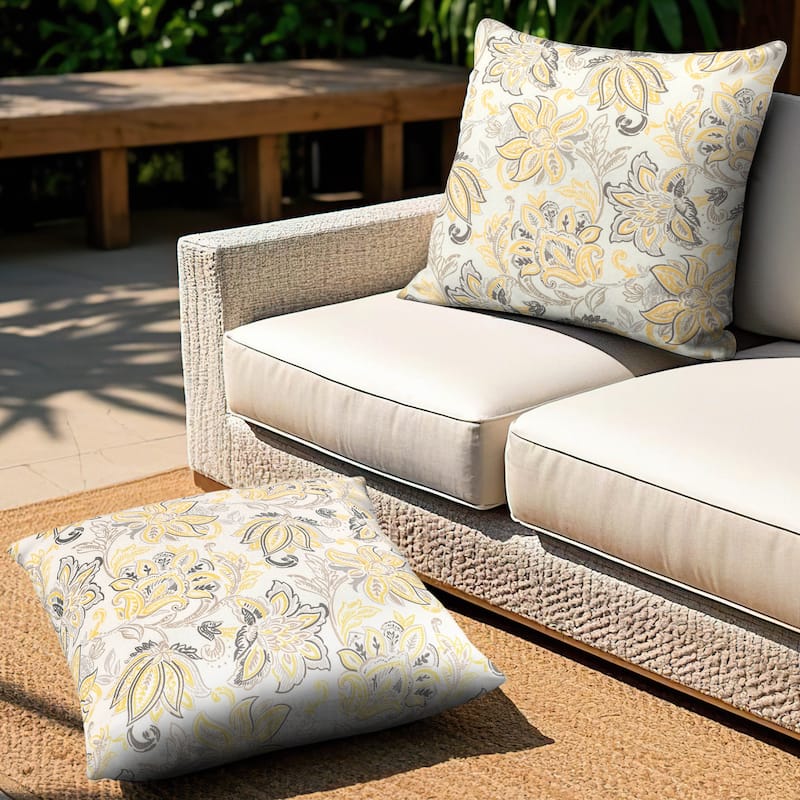 Outdoor Patio Water-Resistant Throw Pillows Set of 2