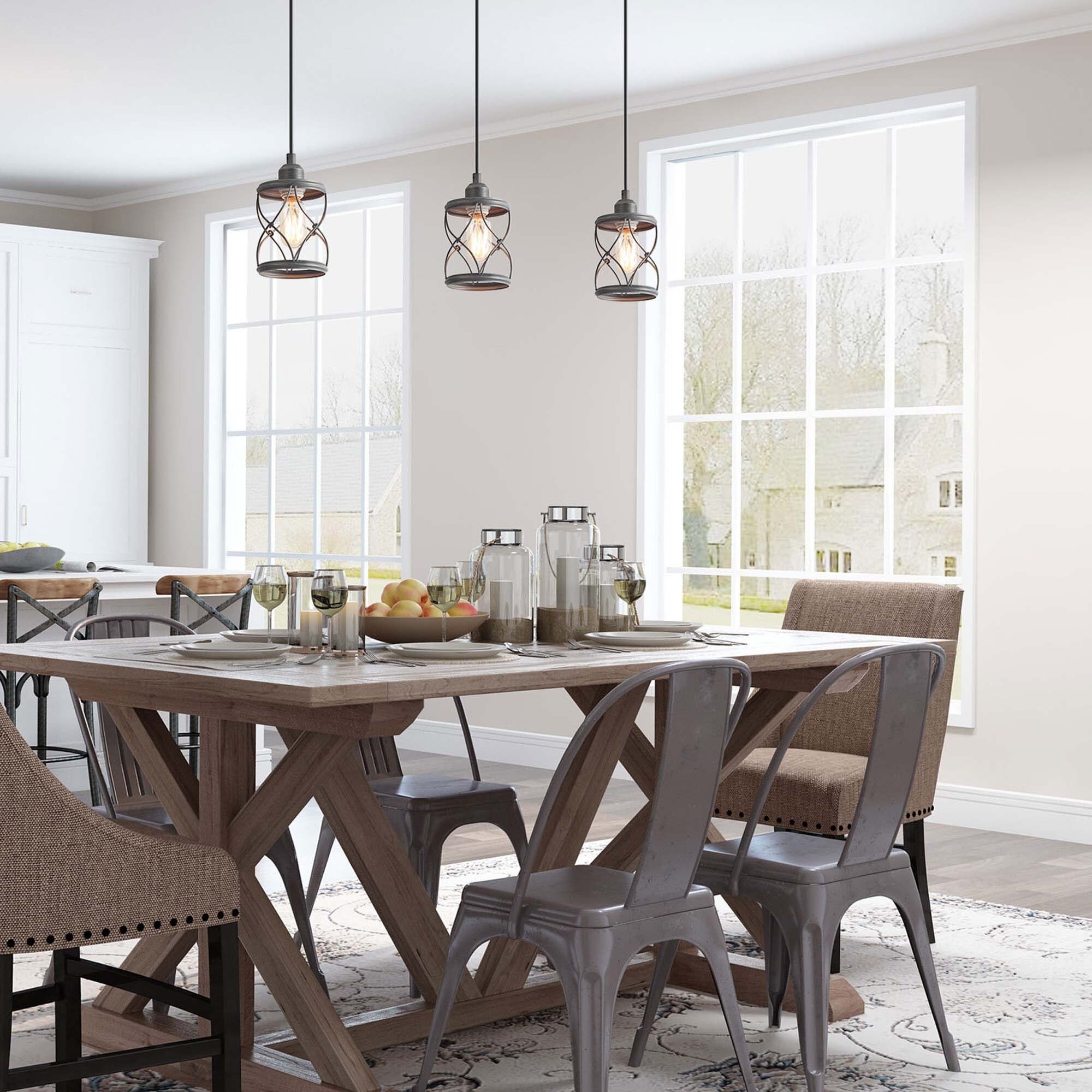 Shop Industrial 1 Light Metal Cage Shade Mini Wire Pendant Lighting D 5 H 7 9 Overstock 31792656