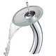 preview thumbnail 26 of 28, KRAUS Waterfall Vessel Bathroom Faucet Chrome frosted small glass