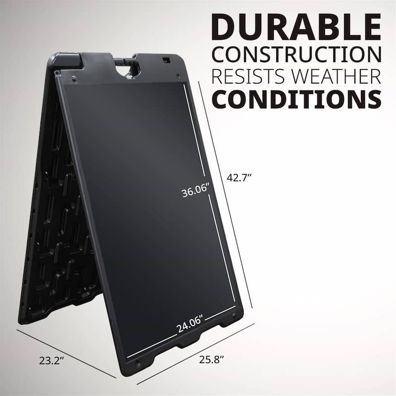 Jumbl 24 x 36 Display Surface Duel Display Signage Stand (Black)
