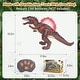 preview thumbnail 4 of 12, Walking and Shake Head with Roar Sound and Light Dinosaur Toy