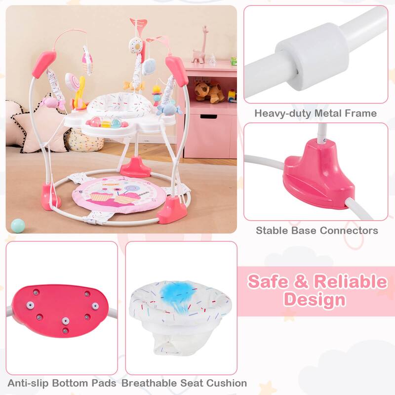 Costway Baby Stationary Activity Center Infant Jumper with Removable - See Details