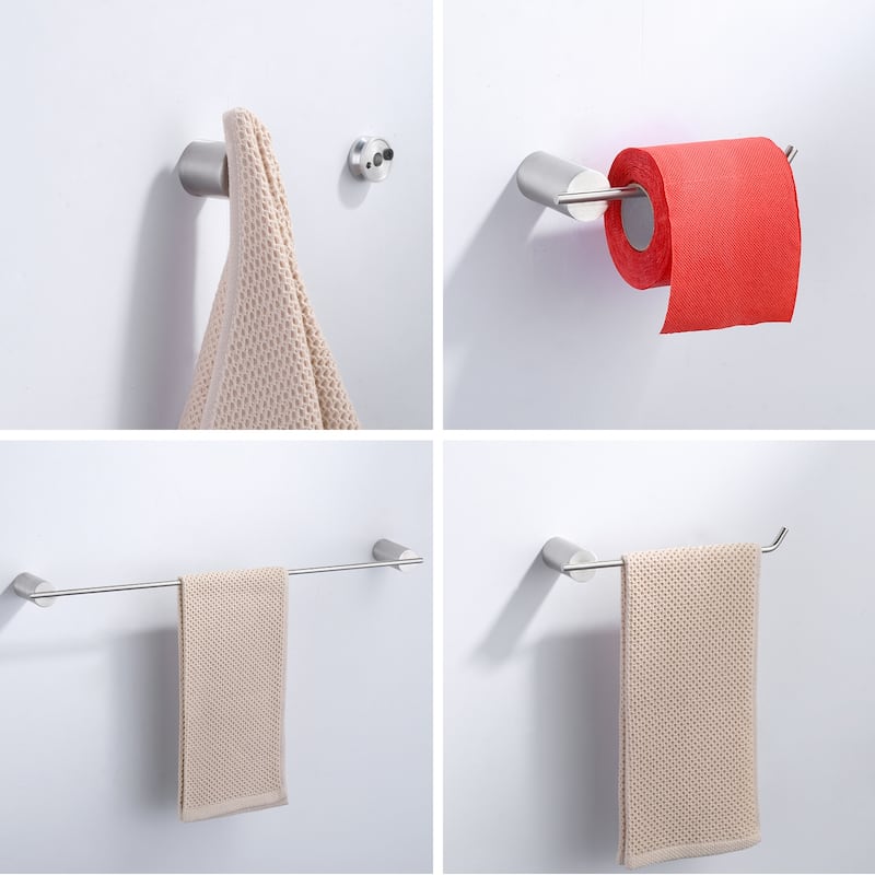 WOWOW 5-Piece Bath Hardware Set Accessory