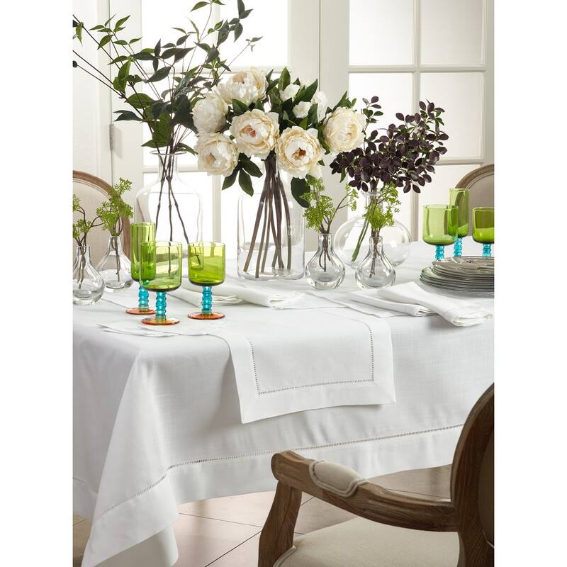 Table Runner With Hemstitched Border Design