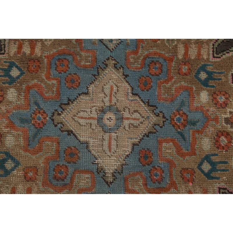Gray Over-Dyed Tabriz Persian Vintage Rug Hand-Knotted Wool Carpet - 6'7"x 9'6"