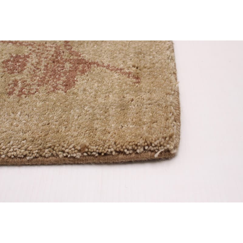 ECARPETGALLERY Machine Woven Kyra Khaki Polypropylene Rug - 5'3 x 7'6