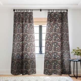 1-piece Sheer Night Blossom Made-to-Order Curtain Panel - 50 x 84 - Bed ...
