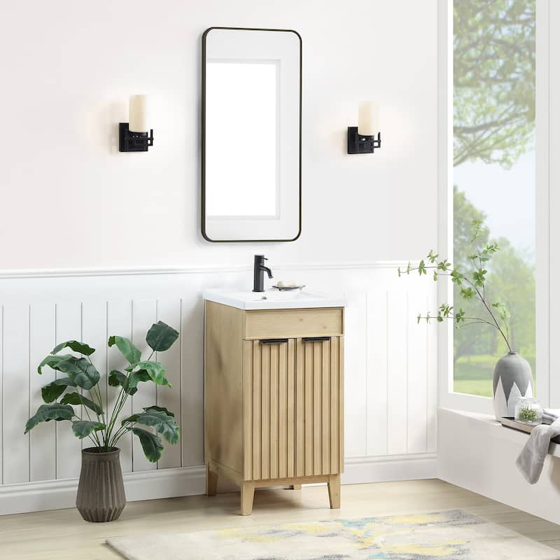 Miseno MV-NM-PALO18-WHT Palos 18" Free Standing Single Basin Vanity