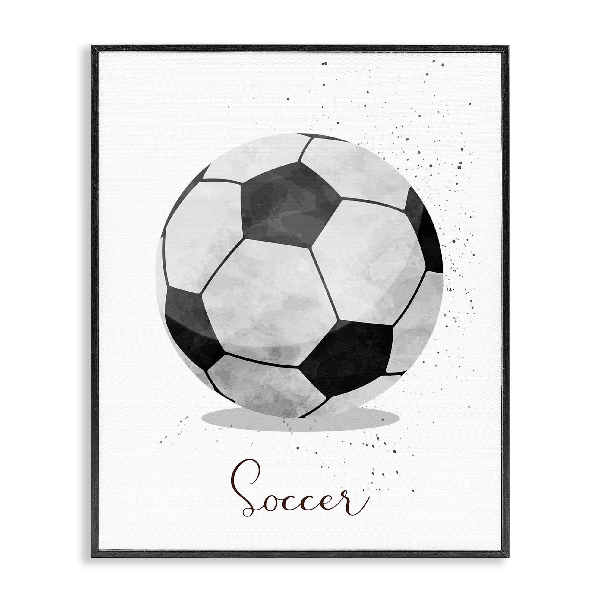Stupell Let's Play Ball Soccer Framed Giclee Art Design By Christine Simpson Art