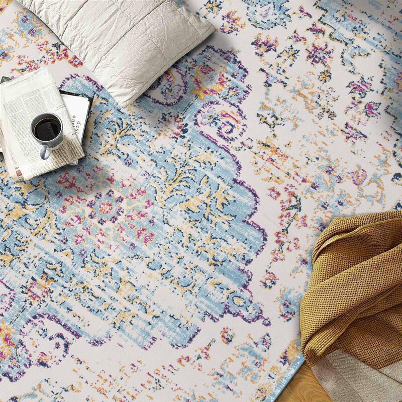 The Curated Nomad Sunset Traditional Vintage Bohemian Rug