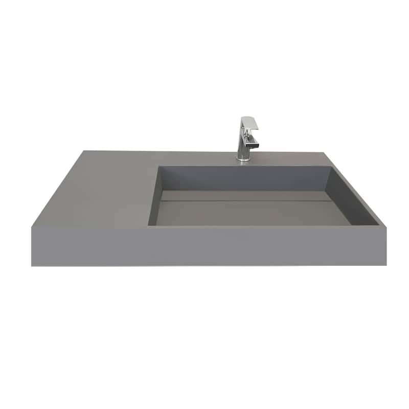 Amelia 36" - 72" Solid Surface Bathroom Vanity Top