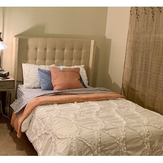 Shop Lush Decor Avon Ruffled White 3 Piece Comforter Set On Sale