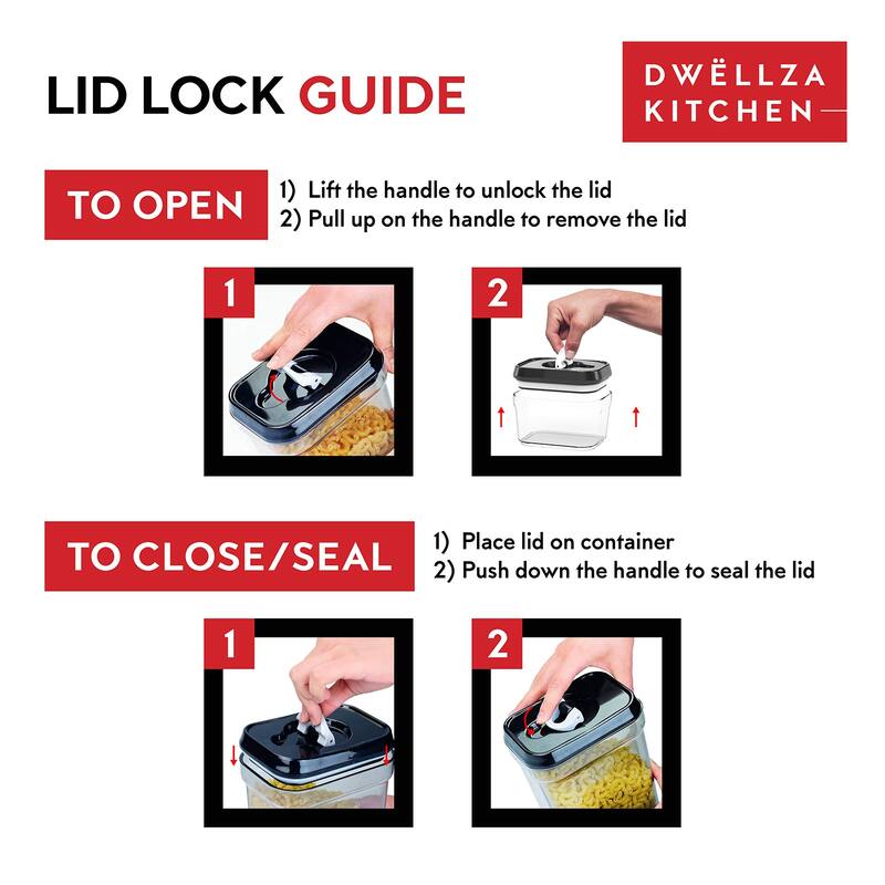 Airtight Food Storage Containers Pantry Snacks Kitchen Container,4LB Sugar & Flour Canister 4 Pc Set All Same Size Clear Plastic