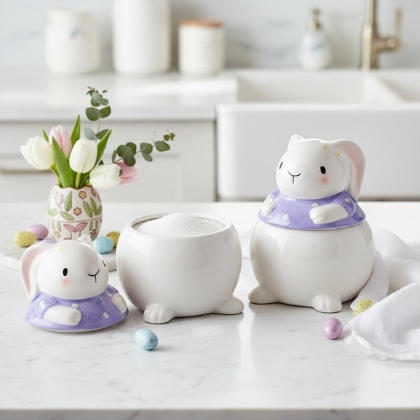 10 Strawberry Street Bunny Buddies Canister Collection - Bed Bath