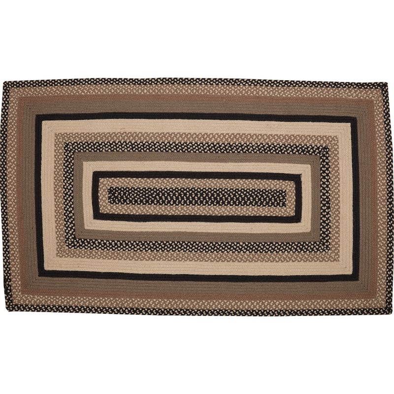 Sawyer Mill Charcoal Jute Rug Rect w/ Pad 36x60