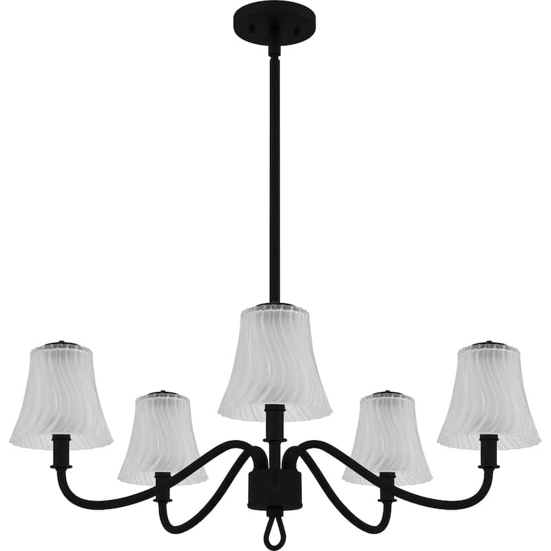 McKinney 5-Light Matte Black Chandelier