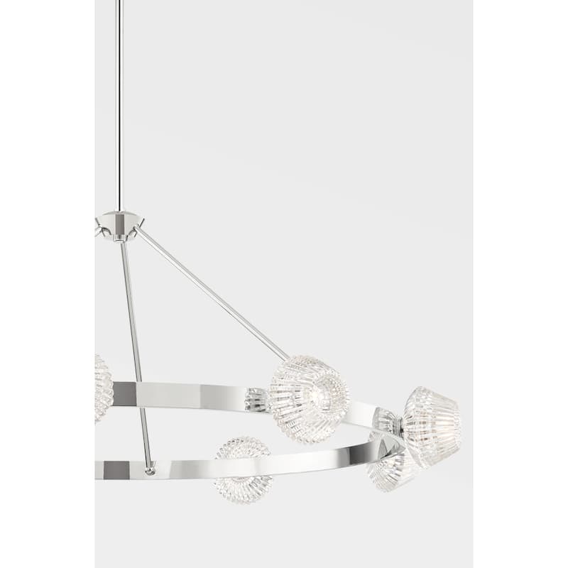 Barclay 9-Light Chandelier with Clear Shades