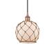 Option Antique Copper / White Glass / Brown Rope