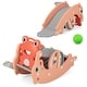 preview thumbnail 4 of 18, Gymax 3-in-1 Kids Slide Rocking Horse Set Convertible Toddler Slide w/ Pink