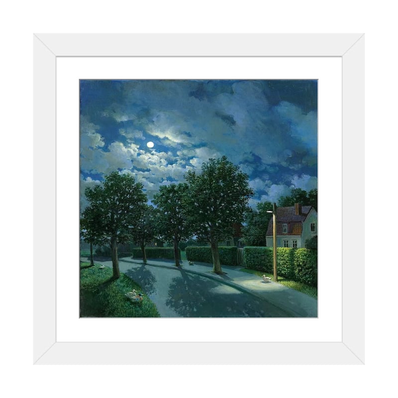 iCanvas "The Night Of The Ducks" by Michael Sowa - White - 16x16x1