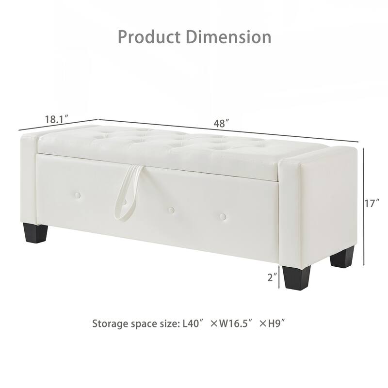Bench with Storage, Bench for Bedroom,Living Room,Hallway