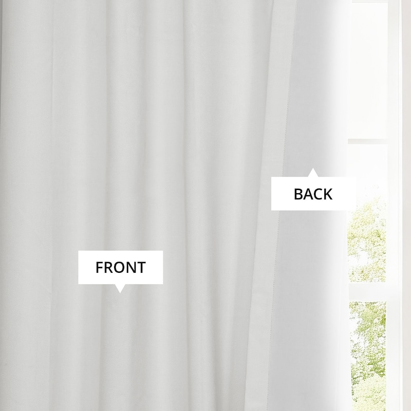 Exclusive Fabrics Solid Performance Linen Grommet Thermal Blackout Curtains for Bedroom & Living Room Curtains Single Panel