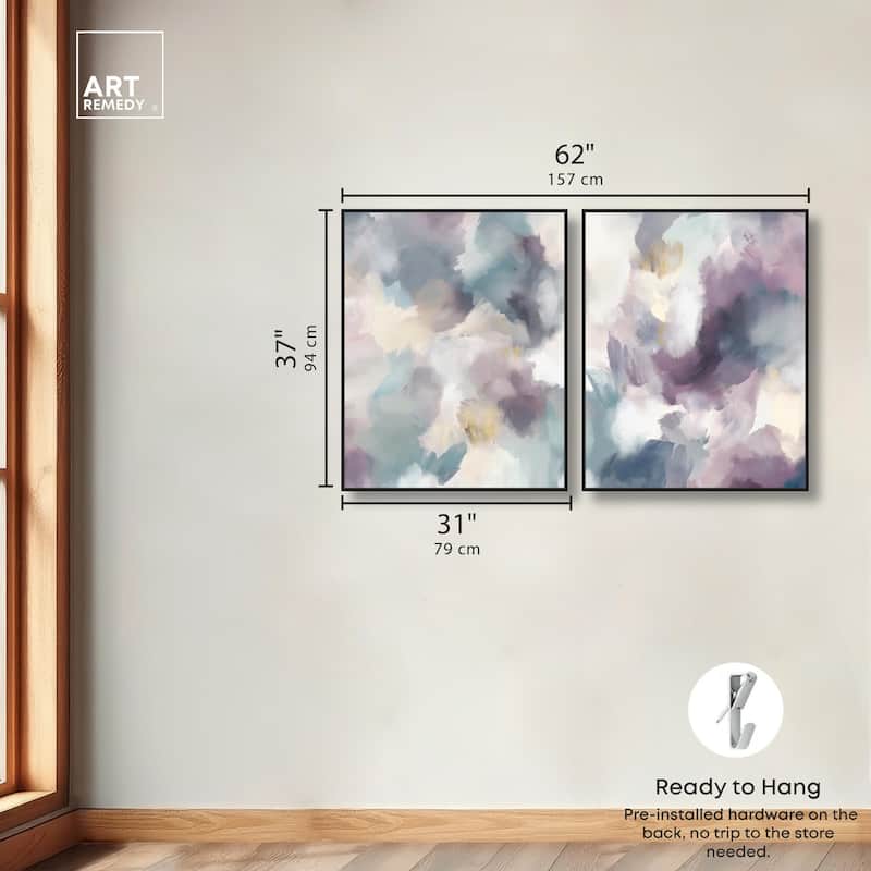 Golden Reflections Canvas Set of 2 by Art Remedy