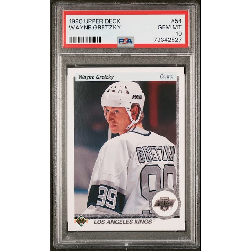 Wayne Gretzky 1990 Upper Deck Hockey Card #54 Graded PSA 10 - 8'6" x 11'6"